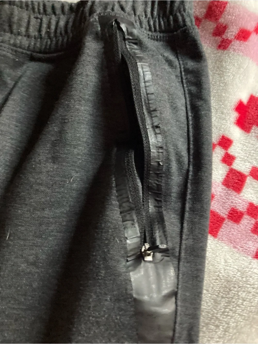 Members Mark Black Athletic Drawstring Shorts with Zip Pockets